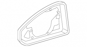 Carcasă element oglindă dreapta Audi Q5 80A 18-24
