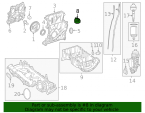 Capac de umplere cu ulei pentru Mercedes Clasa A V177 19-22
