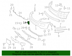 Заглушка буксировочного крюка переднего бампера Mercedes X164 GL W164 ML