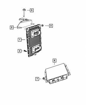 Блок ECU компьютер двигателя Dodge Challenger 11-14 3.6