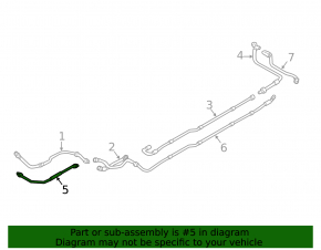 Conductă de răcire cu invertor față pentru BMW 3 F30 16-18 PHEV