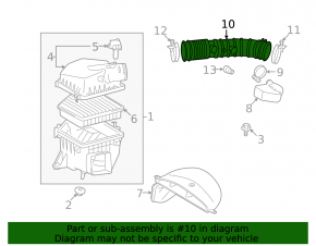 Воздуховод Lexus IS250 06-10