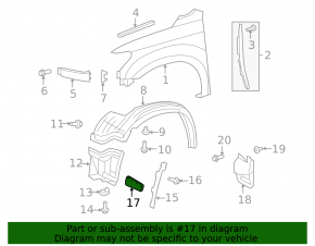 Apărătoare noroi bară față dreapta Toyota Sequoia 08-22