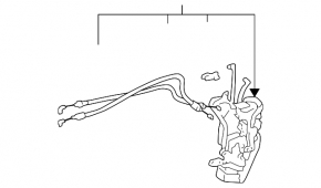 Замок двери передней левой Lexus RX300 98-03