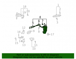 Замок двери передней левой Lexus RX300 98-03