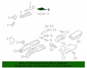 Решетка динамика торпеды правая Audi A4 B8 08-16 черная, Bang and Olufsen