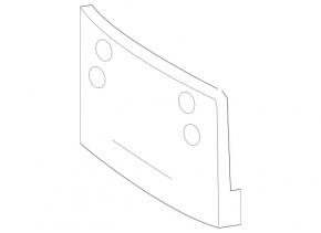 Площадка номерного знака передняя Mercedes W164 ML350 06-11