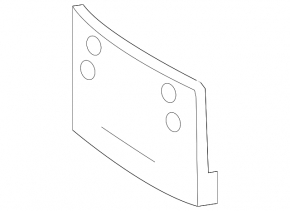 Площадка номерного знака передняя Mercedes W164 ML350 06-11