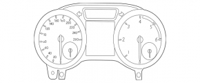 Щиток приборов Mercedes GLS-class X166 13-19 без проекции, 87к