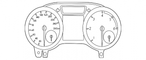 Щиток приборов Mercedes GLS-class X166 13-19 без проекции, 87к, дефект экранов