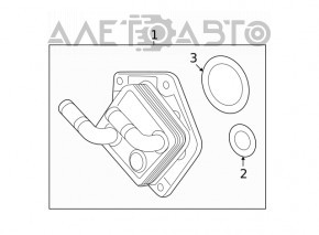 Охладитель акпп Honda CRV 17-22 1.5T, 2.4
