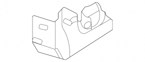 Suport motor răcire auxiliară BMW 5 G30 17-23 530e hybrid, 2.0T, 3.0T, 4.4T