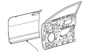 Дверь в сборе передняя левая Lexus RX350 RX450h 16-22
