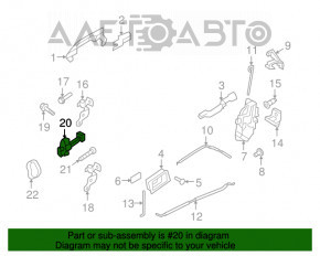 Ограничитель двери задней левой Ford Focus 08-11 usa