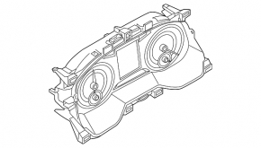 Panoul de instrumente VW Jetta 19- cutie de viteze manuală