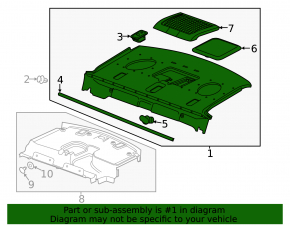 Полка задняя Chevrolet Malibu 13-15 hybrid