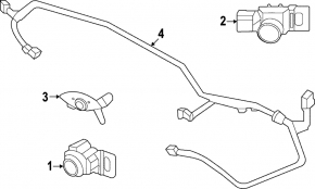 Suport senzor parcare bara față Honda HR-V 23-25