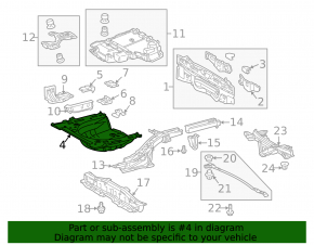 Корыто багажника Toyota Prius 30 12-15 plug-in