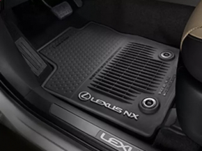 Комплект ковриков салона резина Lexus NX200t NX300 NX300h 15-20 черный, тип 2