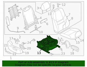 Мотор регулировки подъема подушки пассажирского сиденья Mazda CX-9 16-23