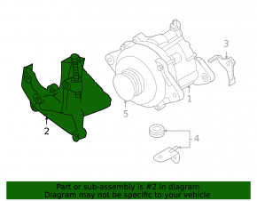 Кронштейн насоса ГУР гидроусилителя Subaru Impreza WRX GH 08-14 2.5T