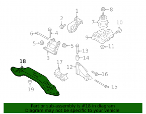 Кронштейн подушки кпп Subaru Outback 10-14 2.5 3.6