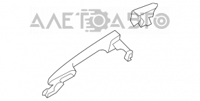 Ручка двери внешняя задняя левая Mazda3 MPS 09-13