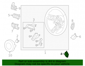 Кнопки управления на руле верхние правые Ford Mustang mk6 18-23 царапина