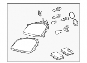 Фара передняя правая Mercedes W164 ML 05-08 всборе ксенон