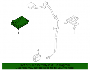 Modul de control telematic Nissan Rogue 21-23