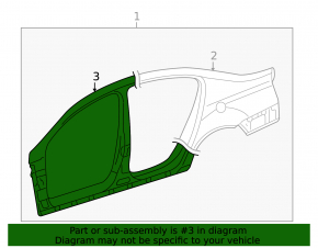 Стойка кузова центральная левая VW CC 08-17
