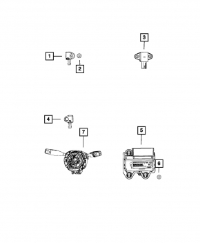 Модуль srs airbag компьютер подушек безопасности Jeep Compass 17-18