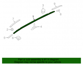 Balustrade longitudinale Kia Sorento 16-20 fără plafon panoramic
