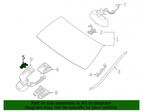 Senzor de ploaie Mercedes W167 GLE 350 450 20-26 sub proiecție
