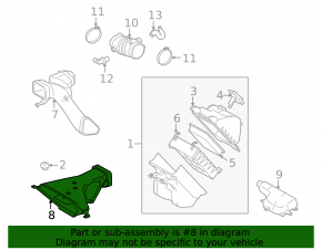 Воздухоприемник Lexus RX450h 10-15