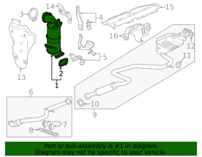 Катализатор Chevrolet Malibu 18-21 1.5T