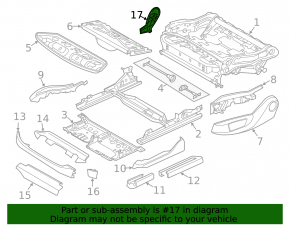 Husă scaun pasager lateral stânga BMW X5 F15 14-18 negru