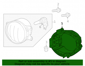 Suport proiector ceață dreapta pentru Toyota Rav4 2006-2008