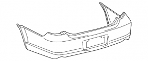 Бампер задний голый Toyota Avalon 05-10