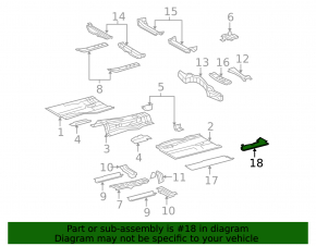 Защита днища короткая левая Lexus GS300 GS350 GS430 GS450h 06-07 rwd