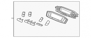 Управление климат-контролем переднее Acura MDX 07-09