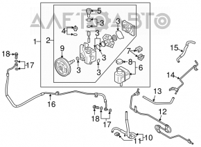 Rezervorul de direcție asistată Mazda CX-7 06-09