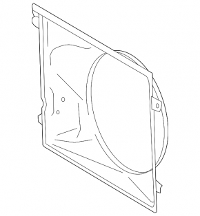 Carcasă radiator difuzor netratată Toyota FJ Cruiser 10-14 4.0