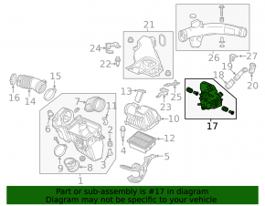Резонатор воздушный Honda Accord 13-15 hybrid