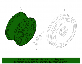 Диск колесный R18 x 7,5J BMW X1 F48 16-20, Style 566, бордюрка