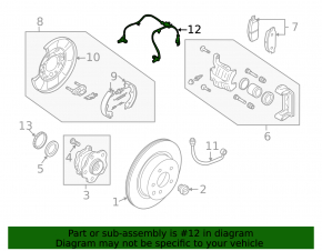 Senzor ABS spate dreapta Infiniti FX35 09-11
