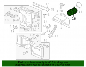 Воздуховод Honda Civic X FC 16-21 2.0