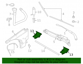 Форсунка омывателя фар BMW X1 E84 13-15