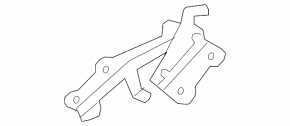 Bucla capotei dreapta Infiniti JX35 QX60 13- nou, neoriginal