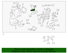 Cotieră scaun șofer pentru Lexus RX300 RX330 RX350 RX400h 04-08, piele bej, șifonată, necesită curățare